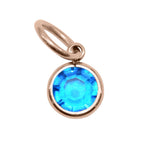 12th ROSE GOLD Hanging Birthstone Charm (Optional) - Options Variants