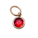 12th ROSE GOLD Hanging Birthstone Charm (Optional) - Options Variants