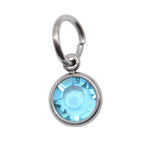 14th SILVER Hanging Birthstone Charm (Optional) - Options Variants