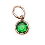 15th ROSE GOLD Hanging Birthstone Charm (Optional) - Options Variants