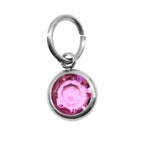 7th SILVER Hanging Birthstone Charm (Optional) - Options Variants