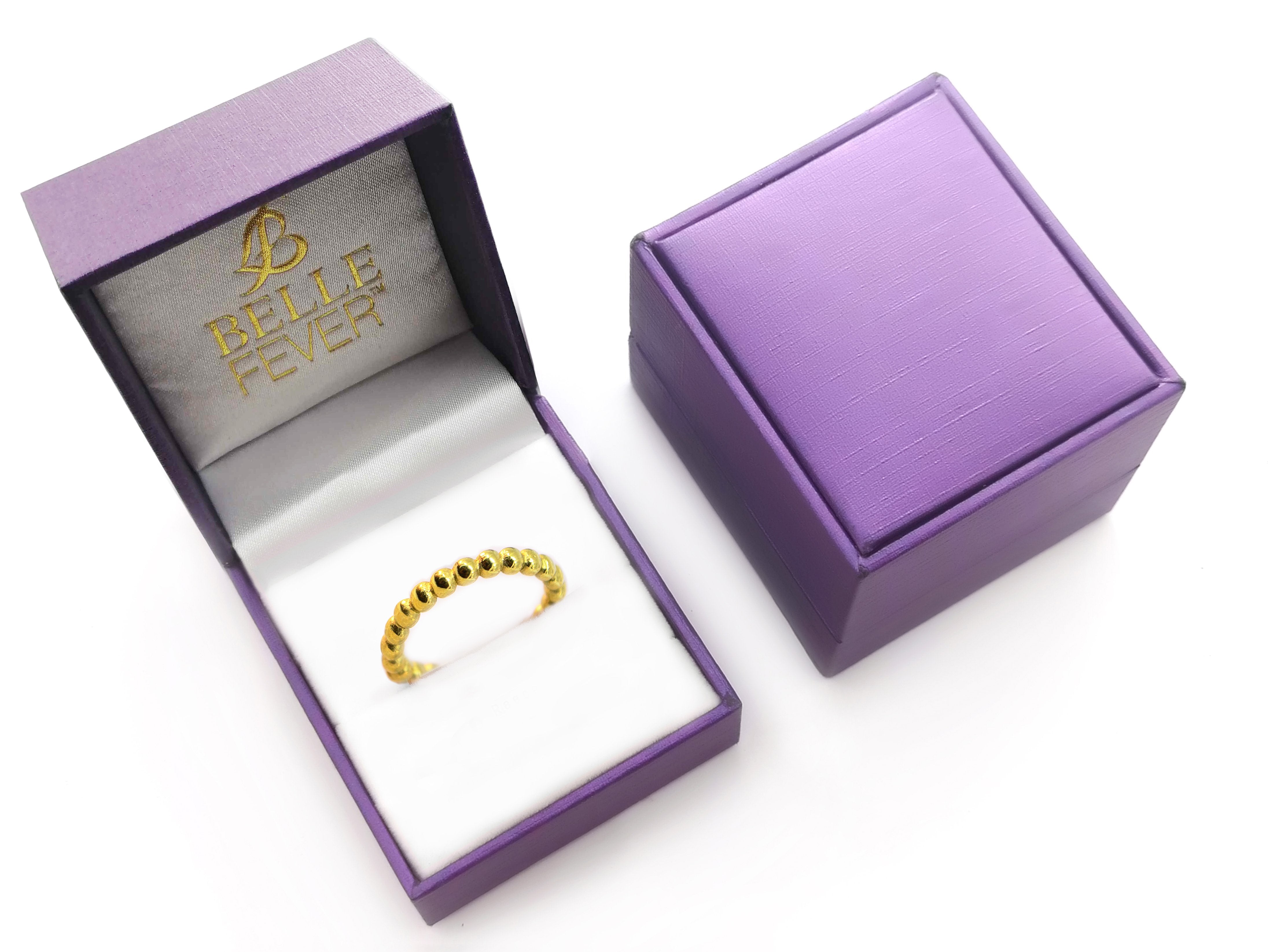 Golden Link Ring in Luxury Gift Box | Belle Fever Personalised Jewellery