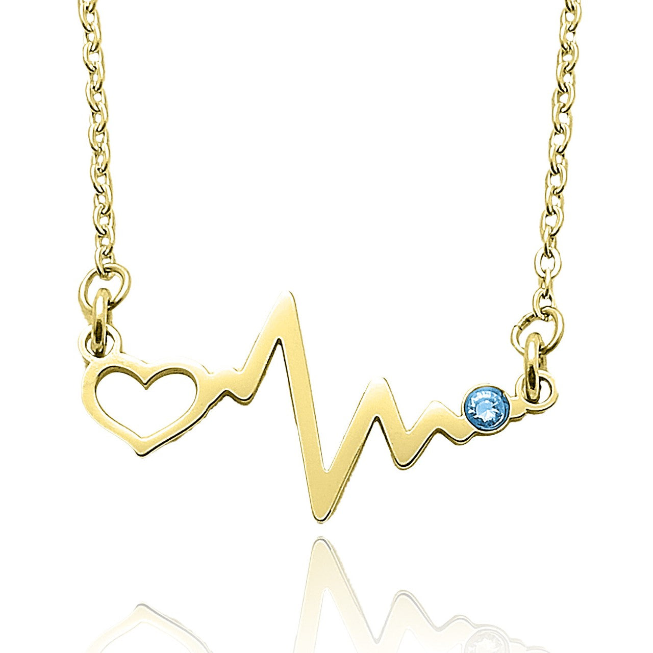 Baby hot sale heartbeat necklace