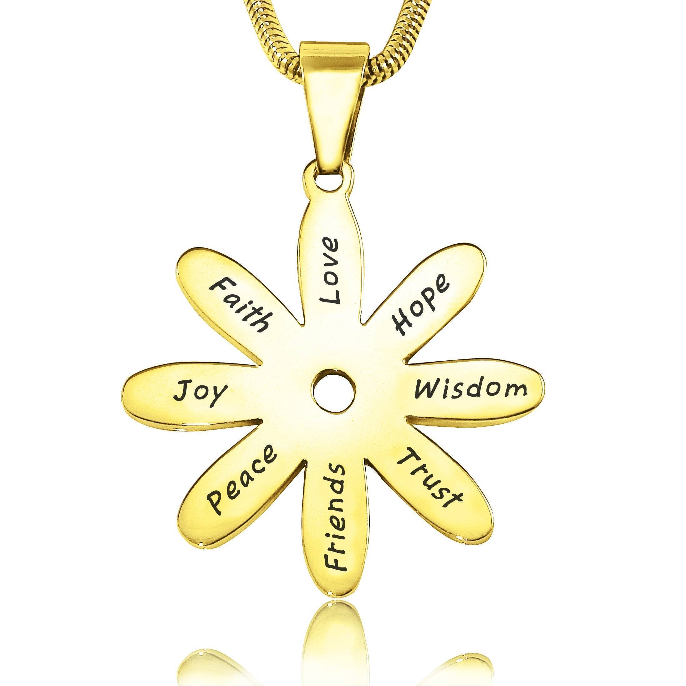 White gold on sale sunflower necklace