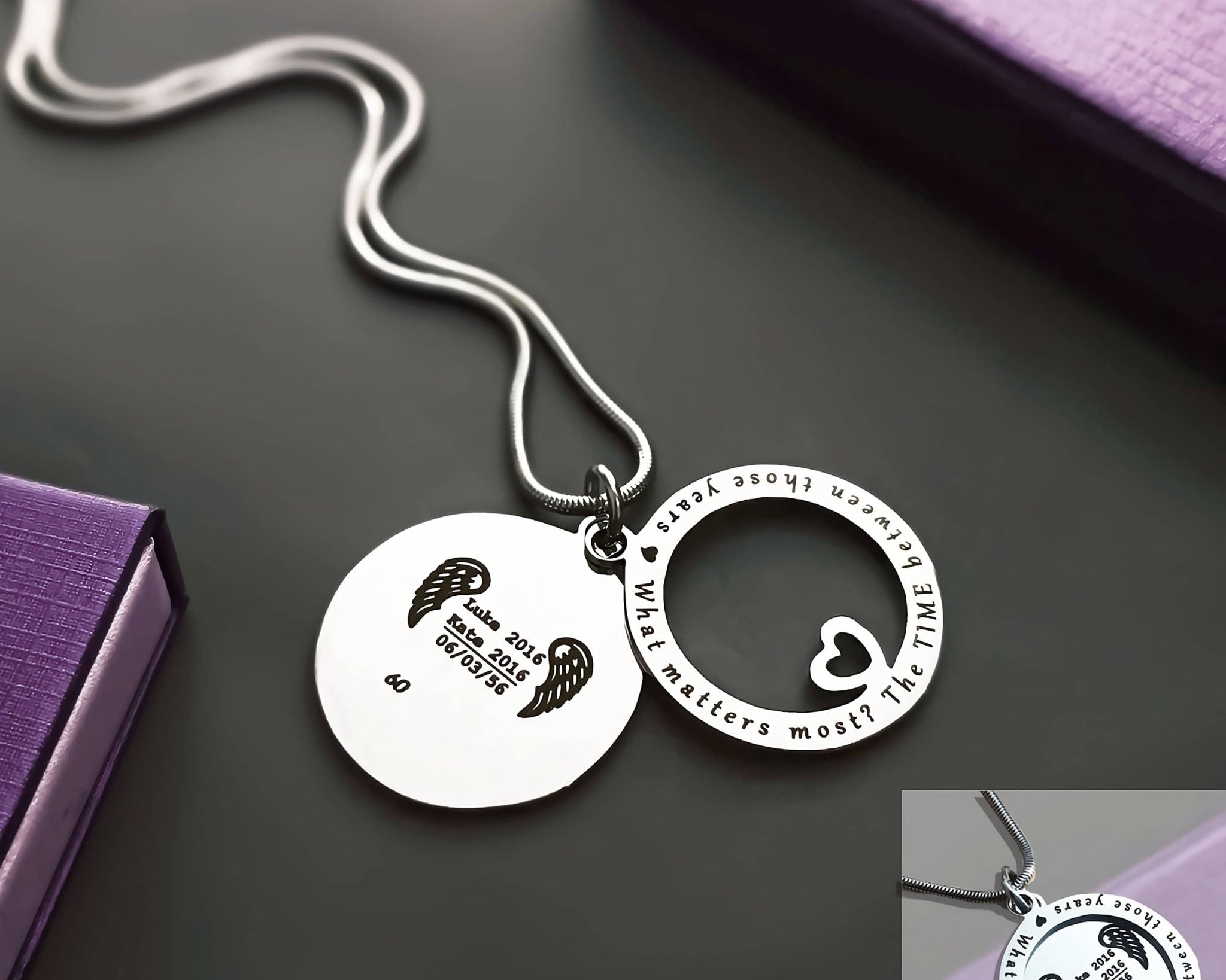 Always on My Mind Necklace - Memorial & Cremation Jewellery by Belle Fever