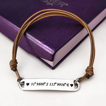 Bar Cord Bracelet - Bangles & Bracelets by Belle Fever