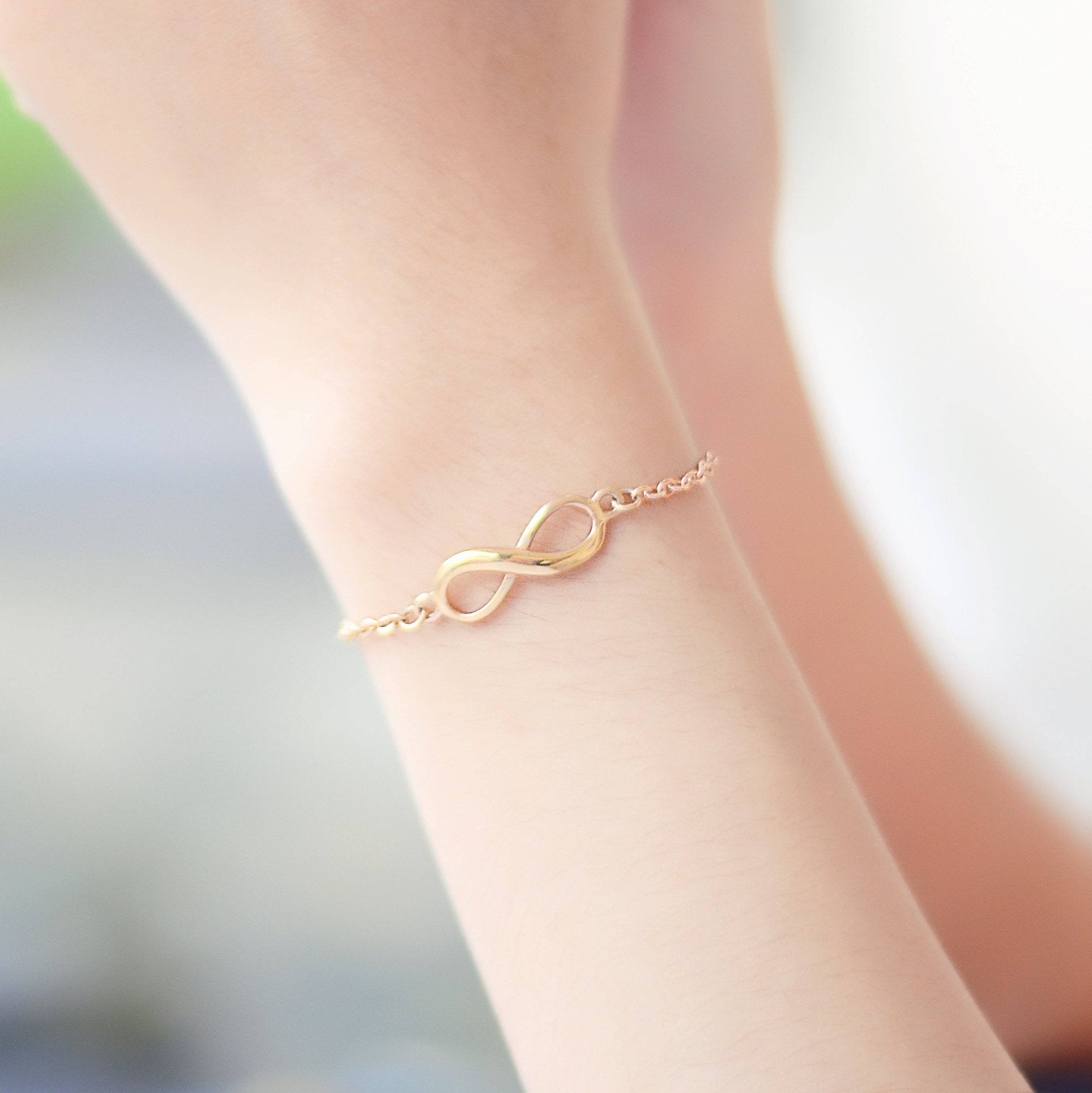 Gold infinity deals ankle bracelet