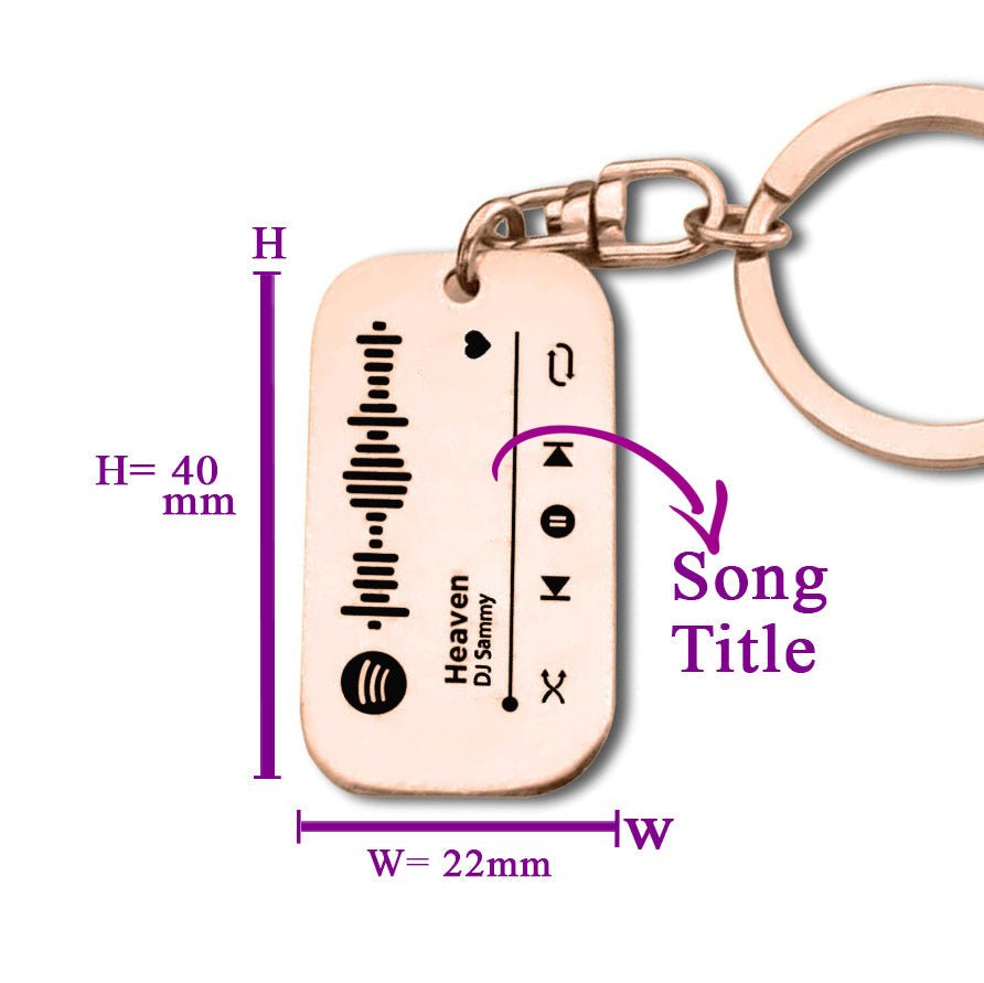Personalised Spotify Music Tag Keyring - BUY ONE GET ONE FREE – BELLE FEVER