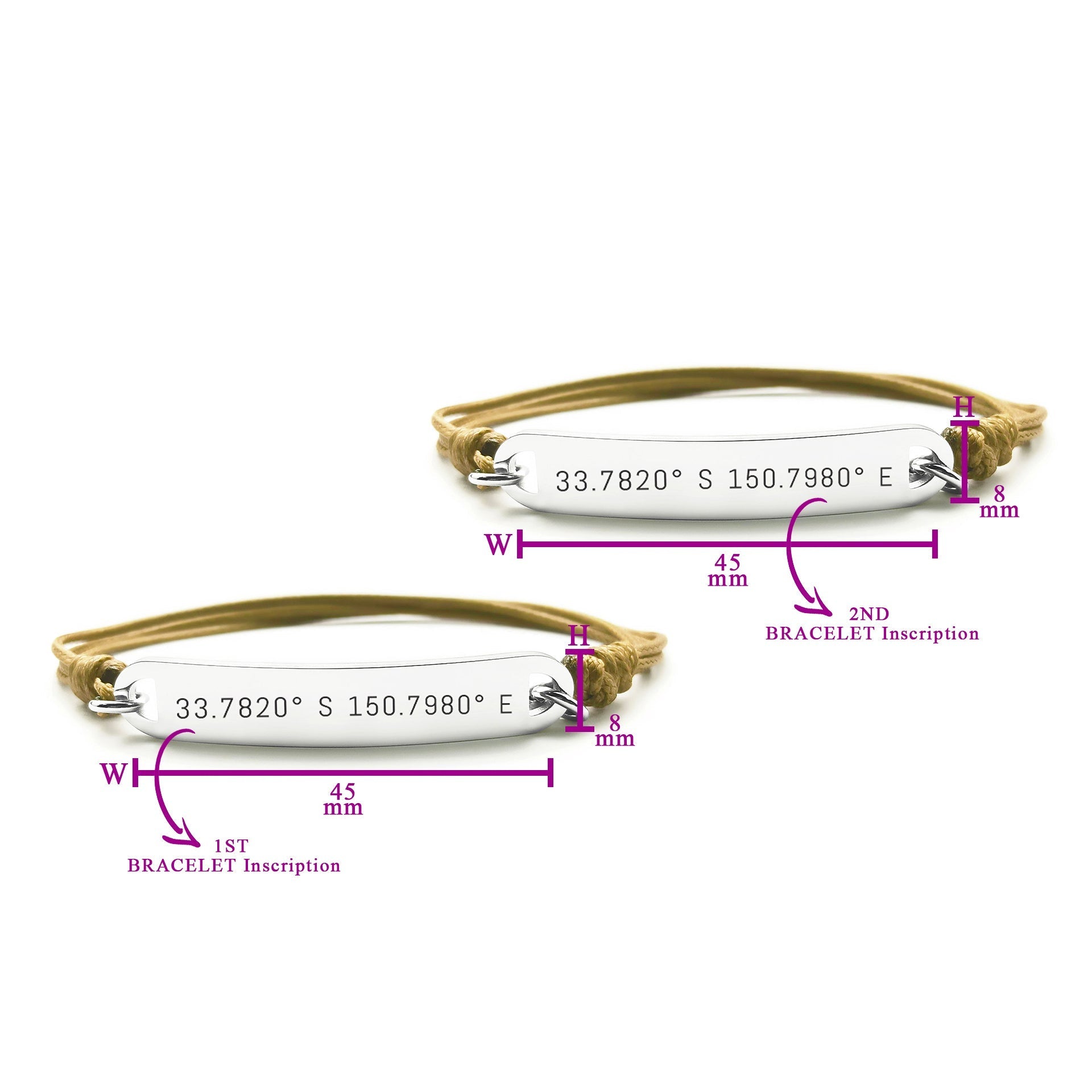 BUY ONE GET ONE Matching Bar Cord Bracelets - Bangles & Bracelets by Belle Fever