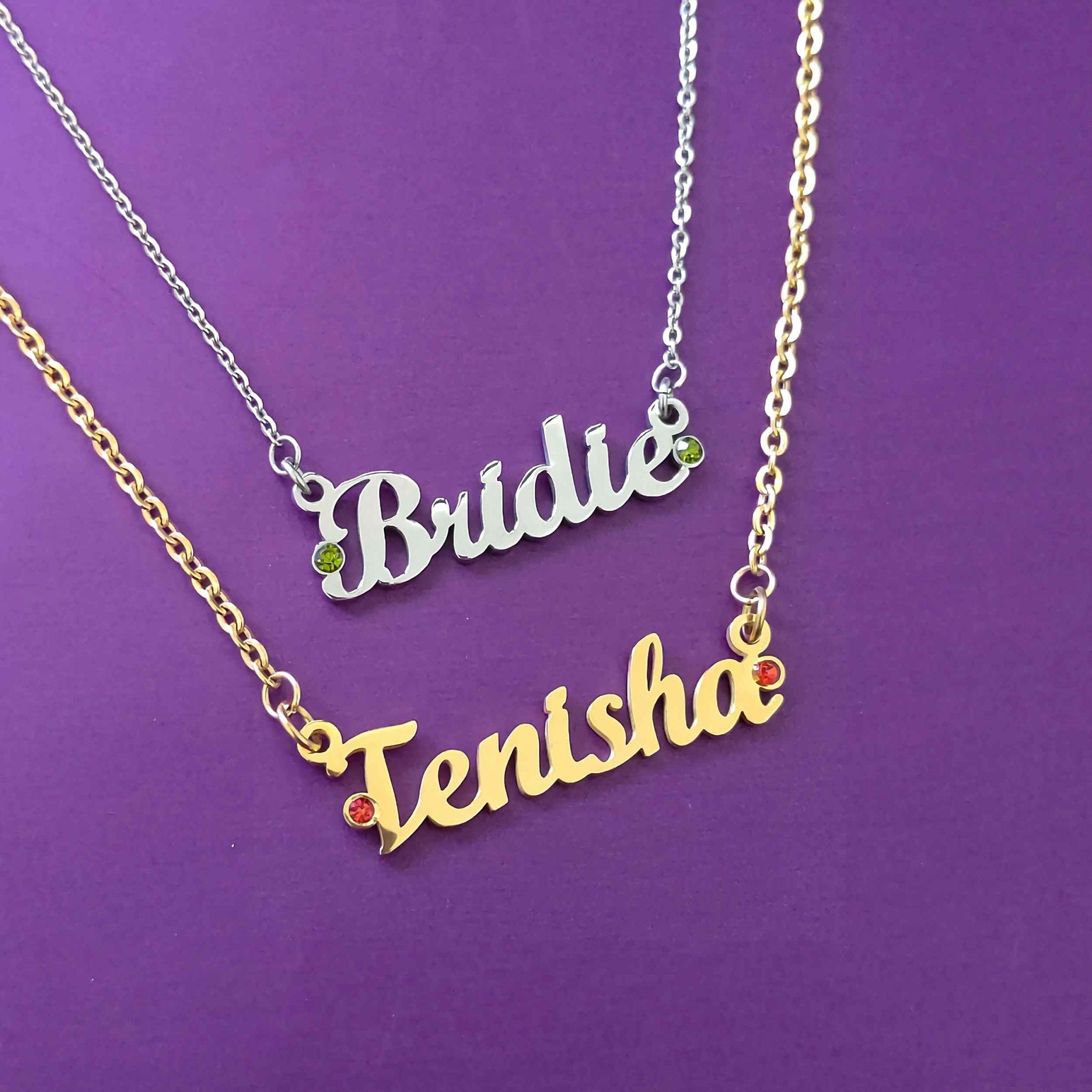 Name pendant deals in gold price