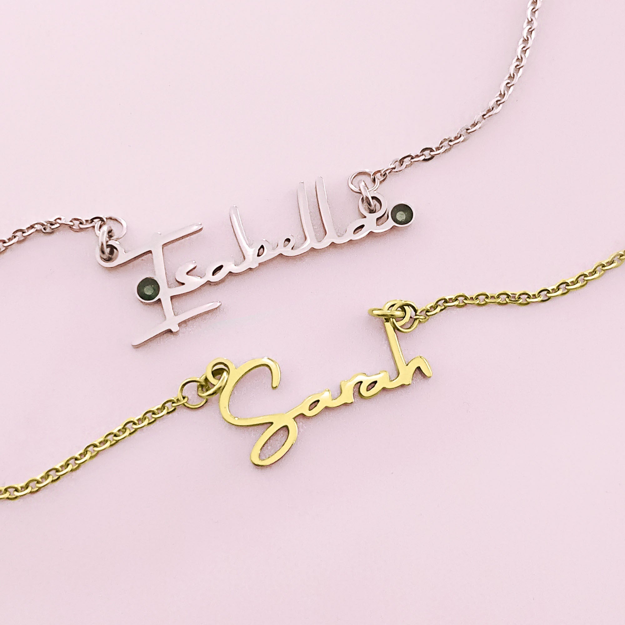 Colorful name outlet necklace