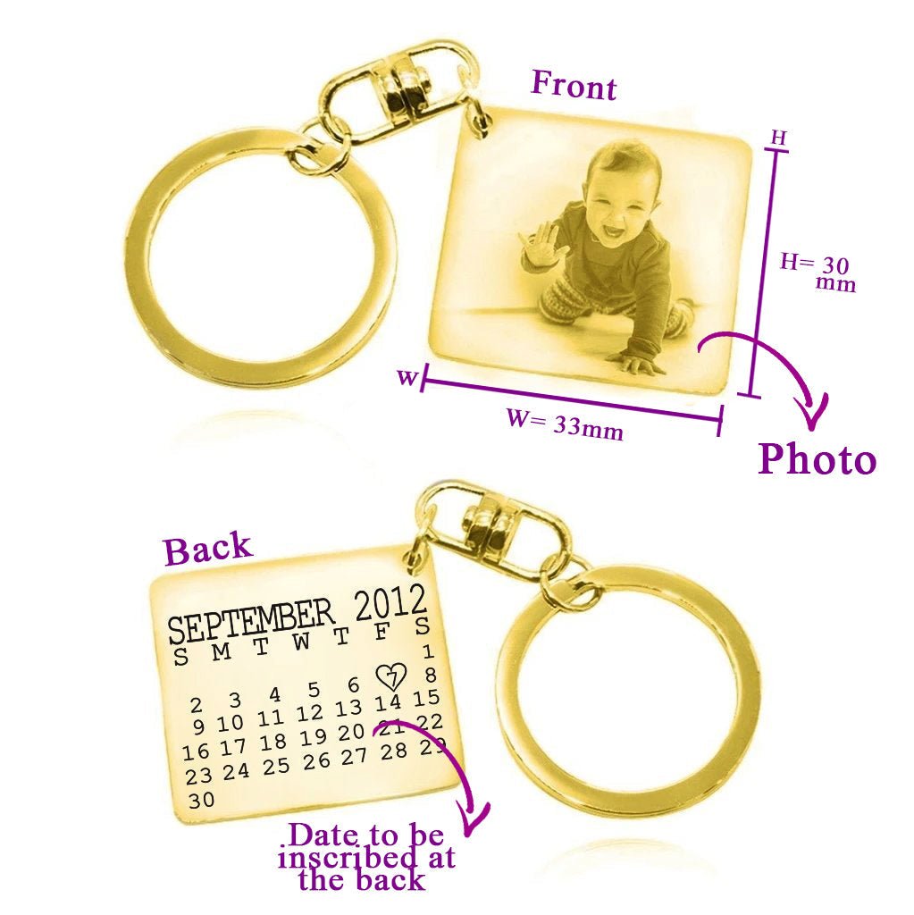 Calendar Photo Keyring - Keyrings by Belle Fever