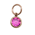 Choose 4th ROSE GOLD Hanging Birthstone Charm (Optional) - Options Variants
