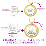 Disc Insert With Inscription for Dream Locket - Floating Dream Lockets by Belle Fever