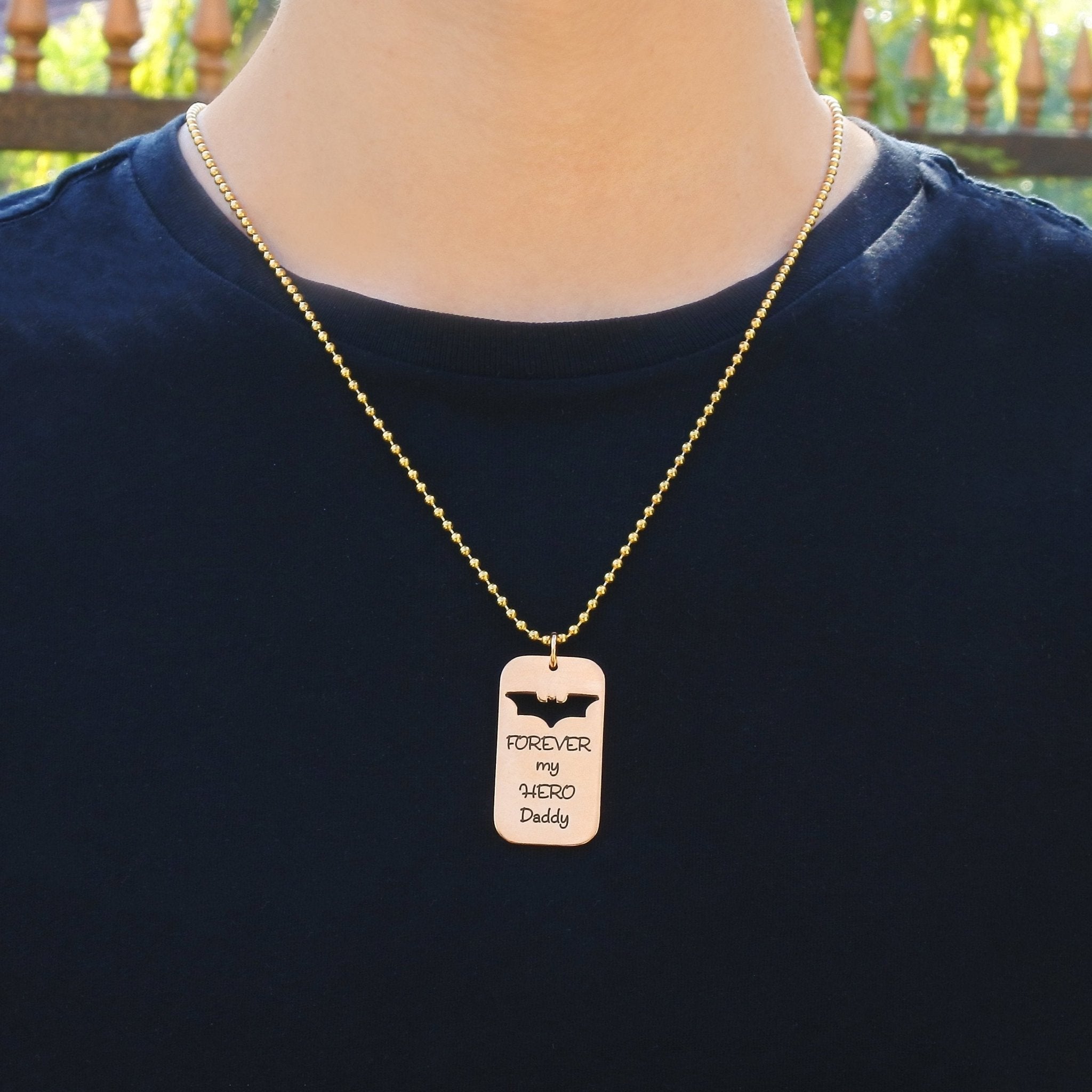Batman dog tag necklace clearance