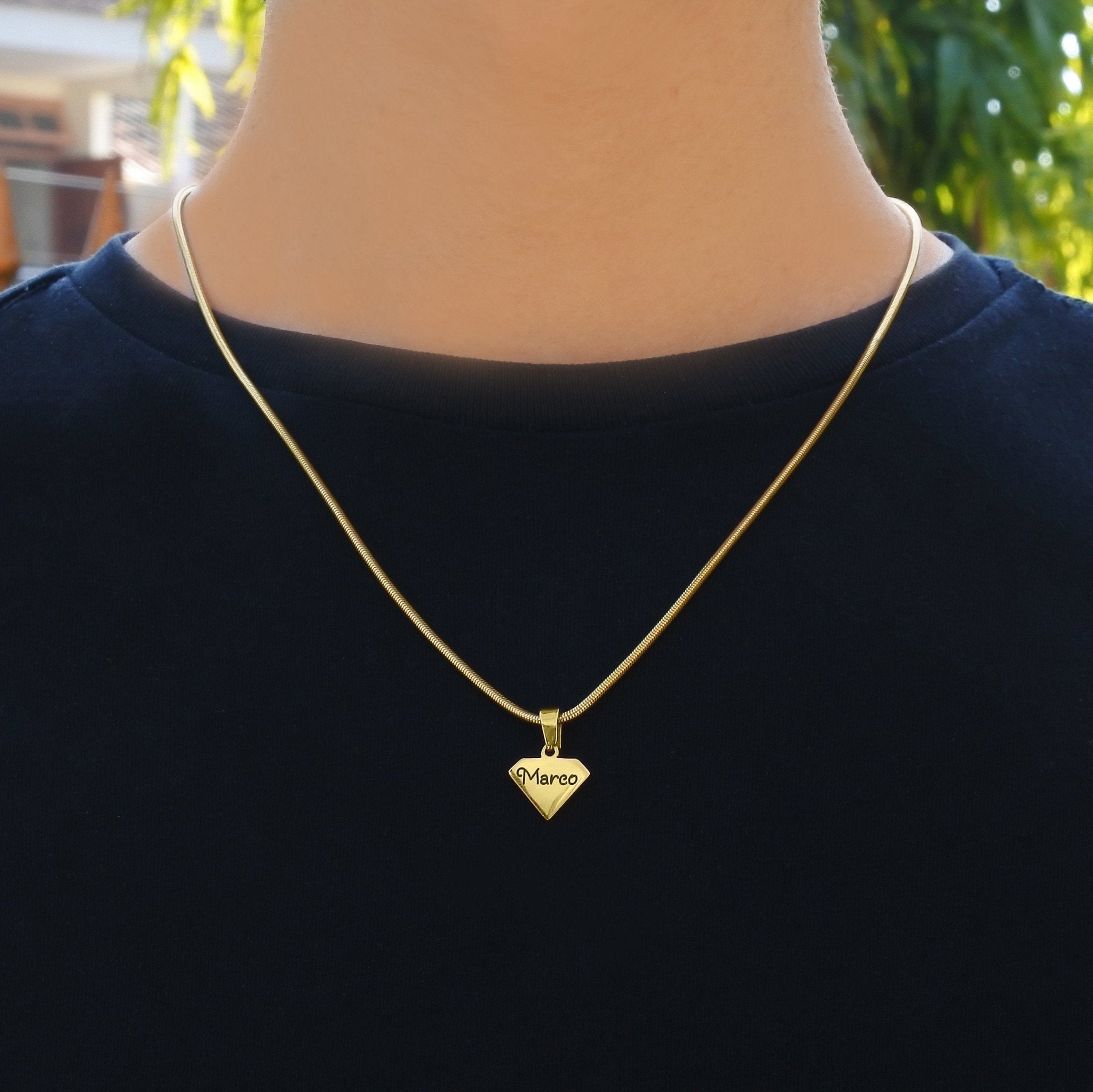 Dog Tag Super Hero Man - Two Necklaces - Mens Jewellery by Belle Fever