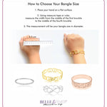 Endless Double Infinity Personalised Name Bangle - Bangles & Bracelets by Belle Fever