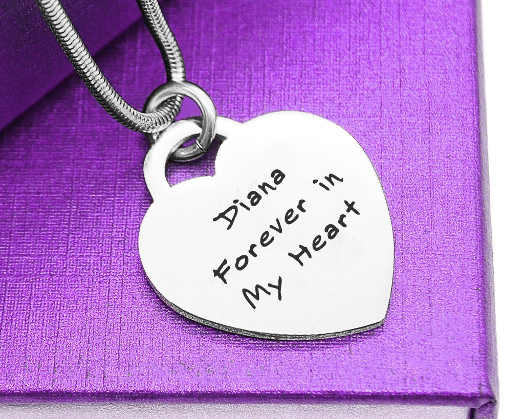 Forever In My Heart Handwriting Necklace - Memorial & Cremation Jewellery by Belle Fever