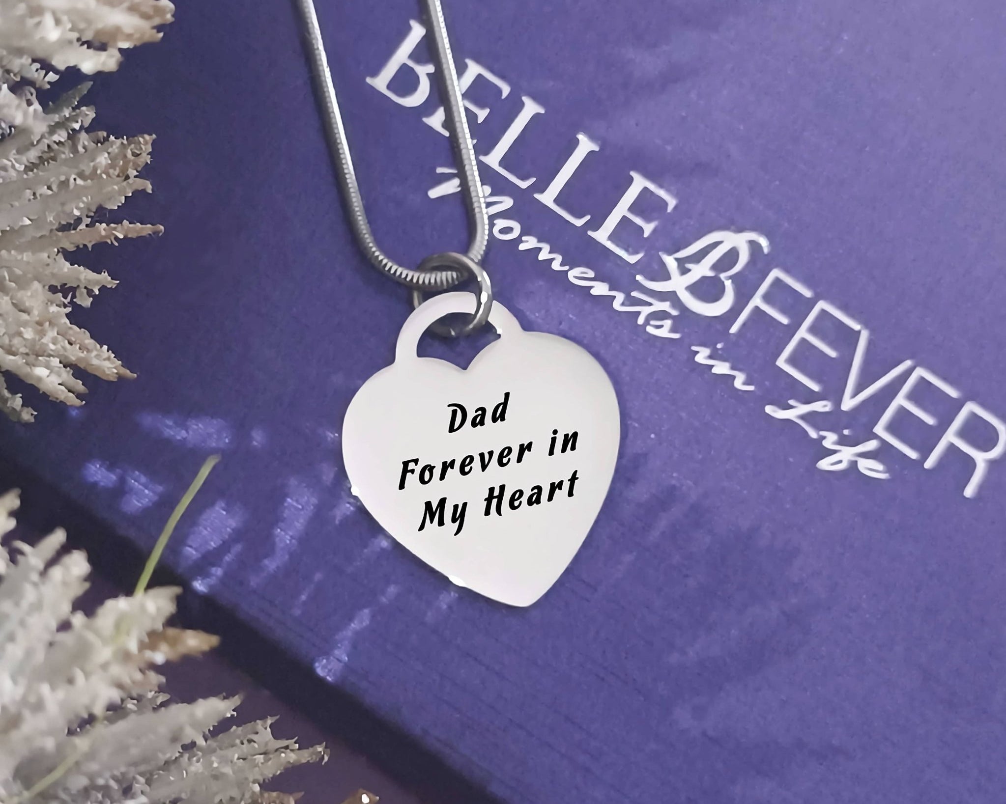 Forever in My Heart Necklace - Memorial & Cremation Jewellery by Belle Fever