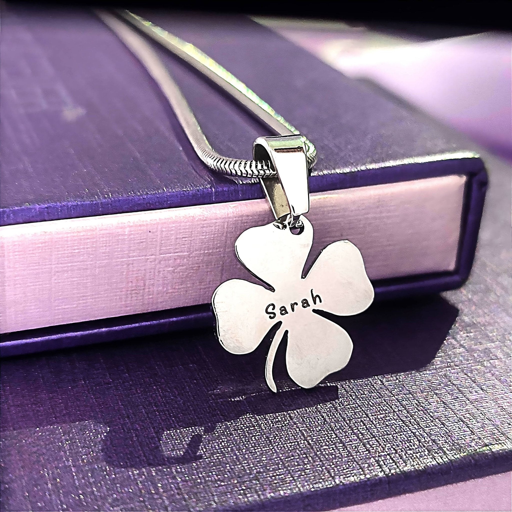 Four Leaf Clover Necklace - Mothers Jewellery by Belle Fever