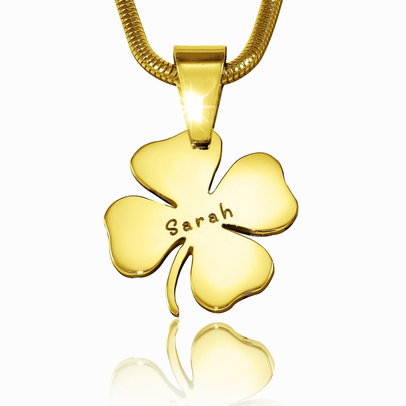 Gold four deals leaf clover necklace