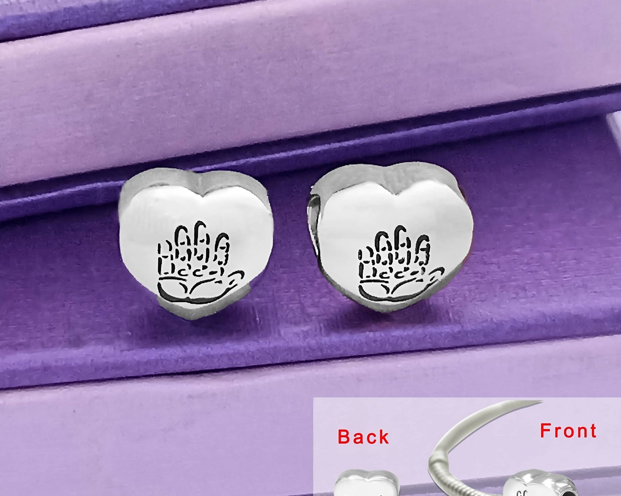 Hand on My Heart Charm for Moments Bracelet - Moments Charm Bracelets by Belle Fever