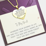Heart Necklace - Always Here For You - Memorial & Cremation Jewellery by Belle Fever