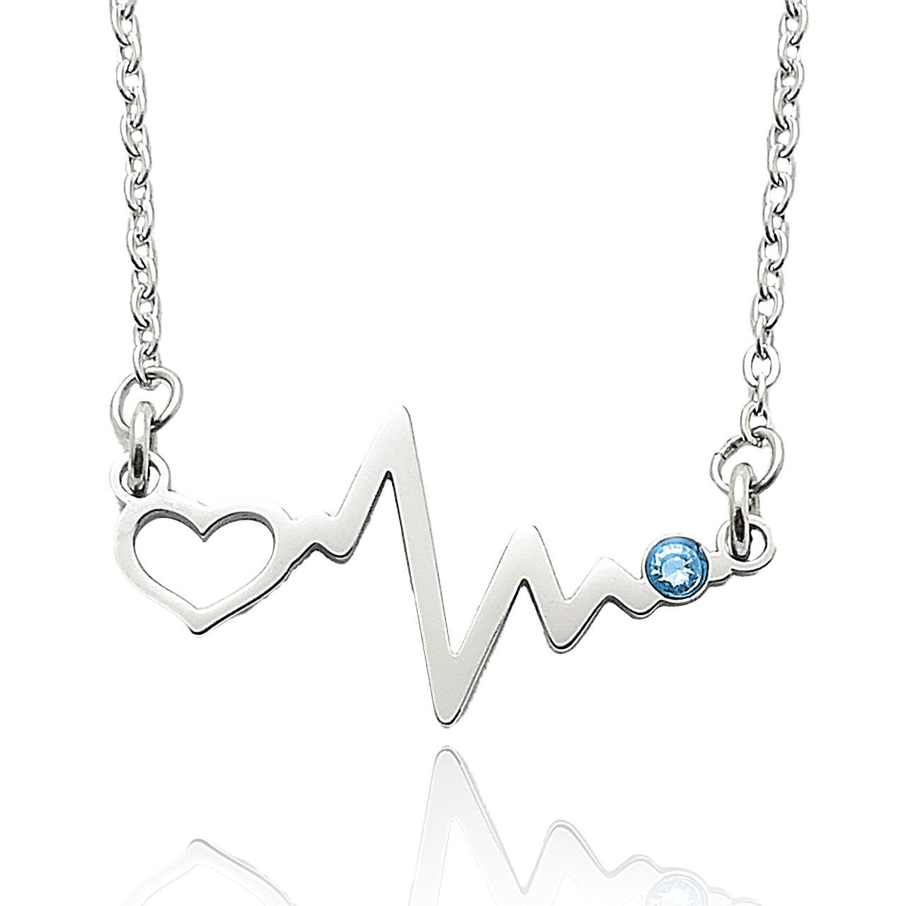 Heartbeat on sale name necklace