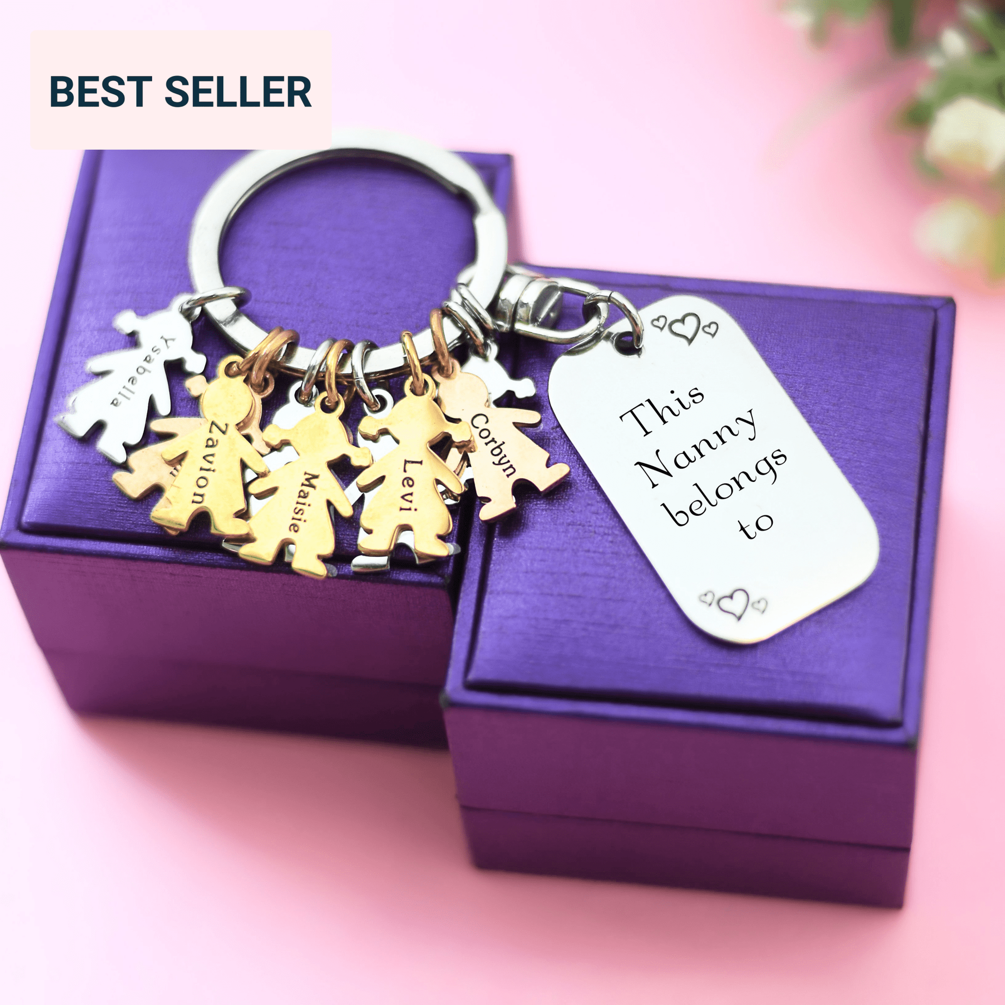 Kids name keyrings on sale