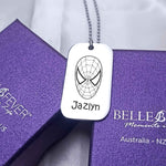 Kids Tag Necklace - Mens Jewellery by Belle Fever