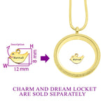 Little Bird Charm for Dream Locket - Floating Dream Lockets by Belle Fever