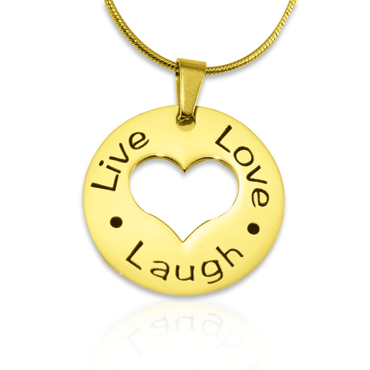 Live love 2025 laugh pendant