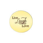 Live Laugh Love Disc Personalised for Dream Locket - Floating Dream Lockets by Belle Fever