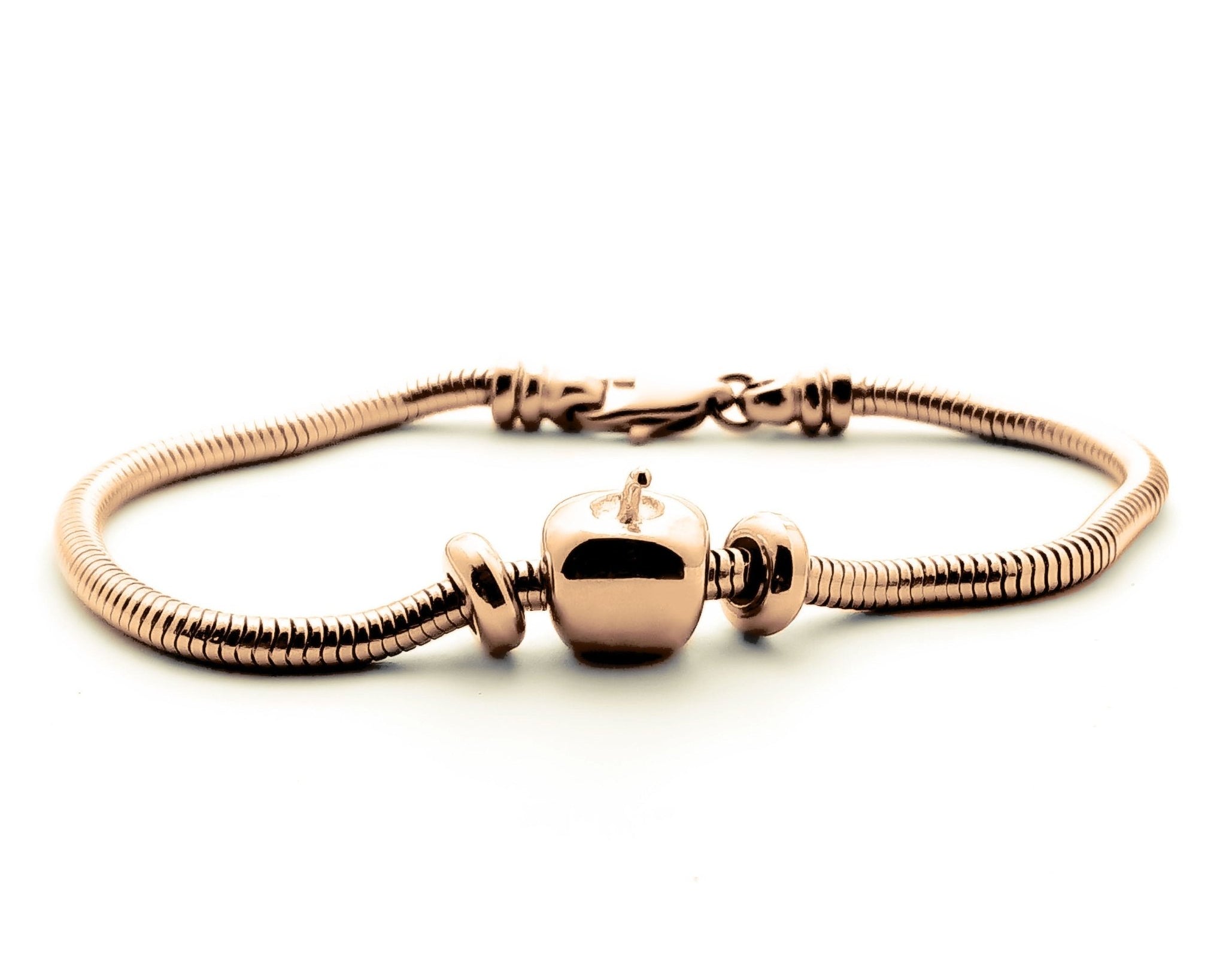 Moments Bracelet with Apple Charm - Moments Charm Bracelets by Belle Fever