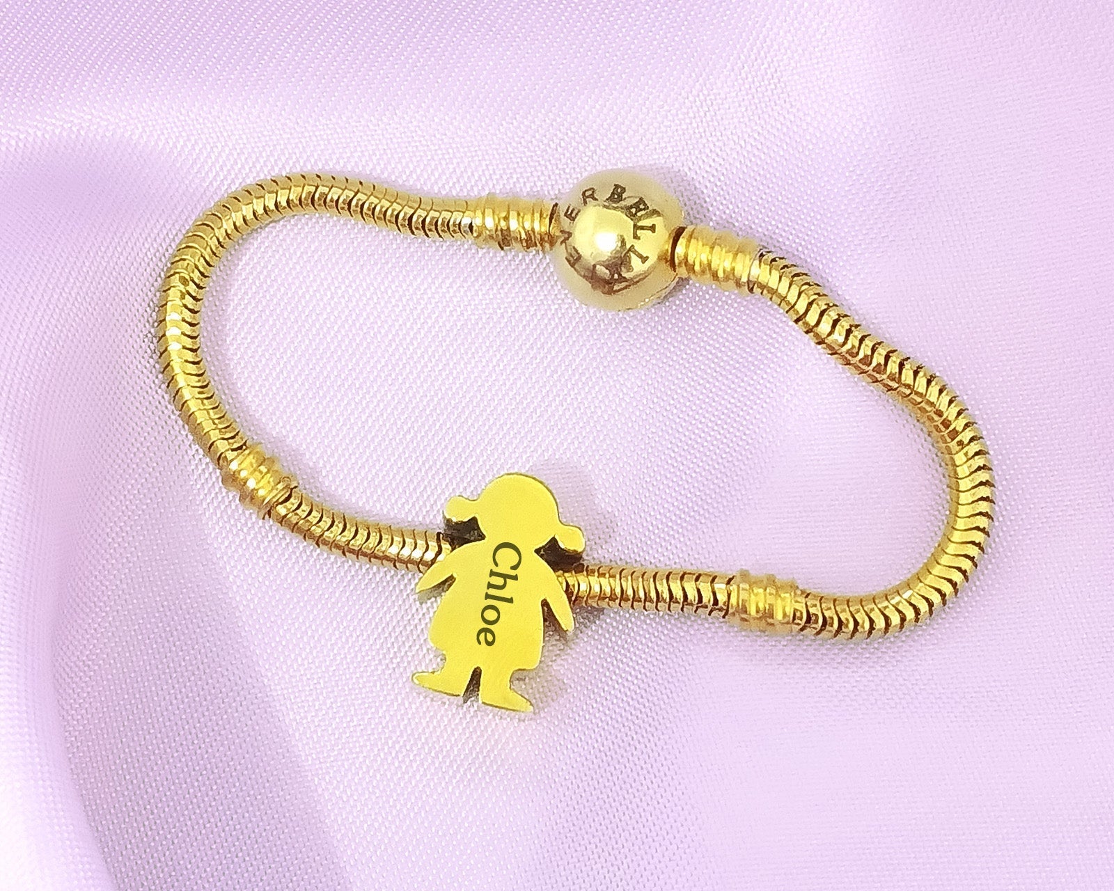 Moments Bracelet with Girl Charm - Moments Charm Bracelets by Belle Fever