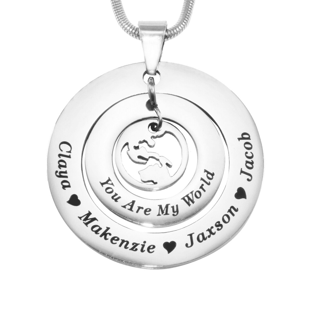 My World Necklace - Mothers Jewellery by Belle Fever