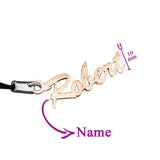 Name Charm (Birthstones Optional) - Keyrings by Belle Fever