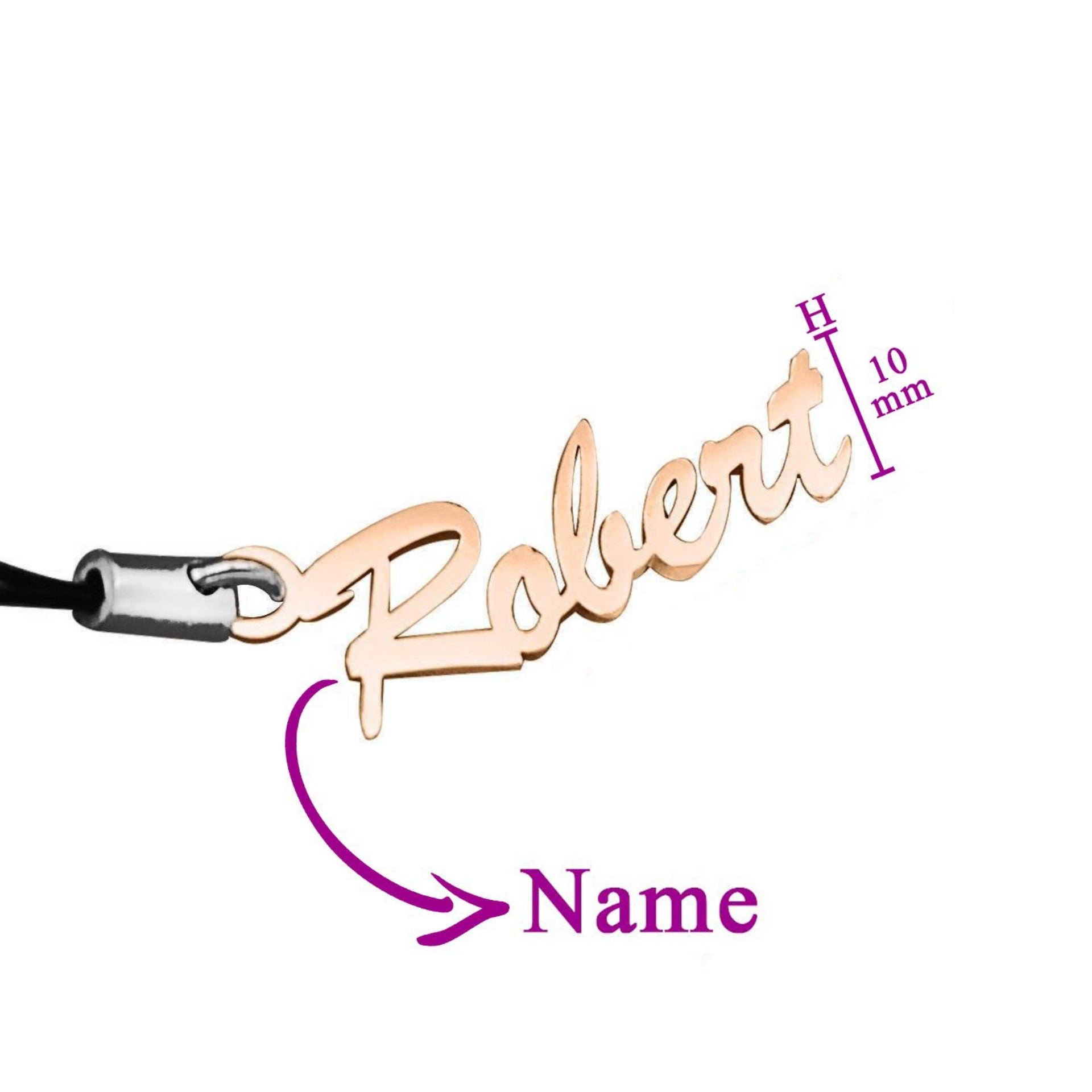 Name Charm (Birthstones Optional) - Keyrings by Belle Fever