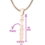 Name Necklace Vertical - Name Necklaces by Belle Fever