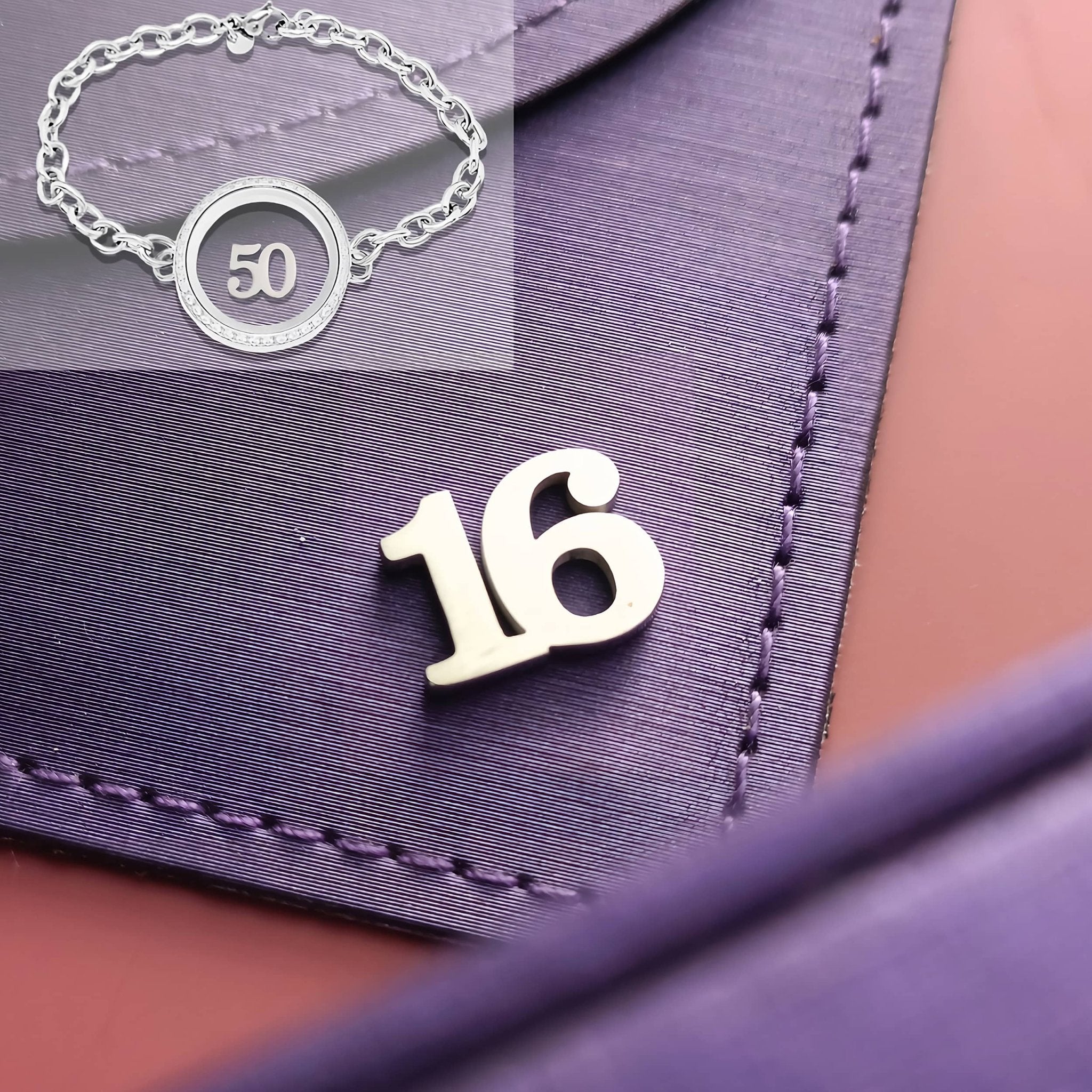 Personalised Number Charm for Dream Locket - Silver, Gold or Rose Gold ...