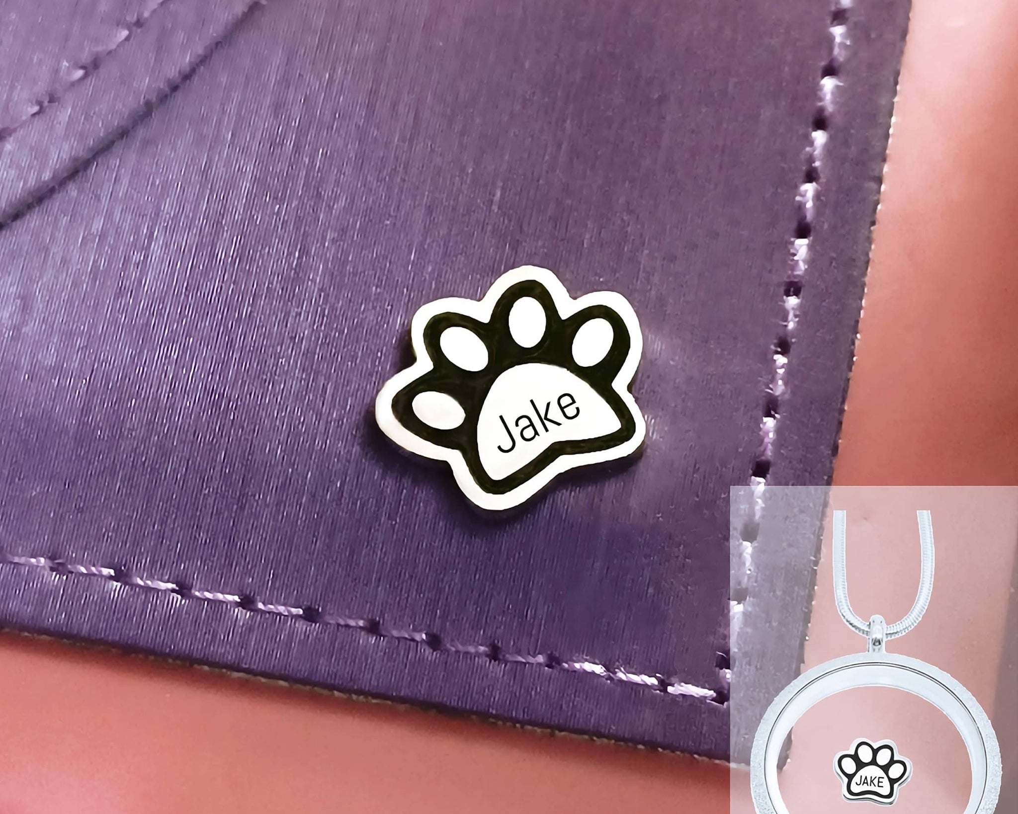 Paw Print Charm for Dream Locket - Floating Dream Lockets by Belle Fever