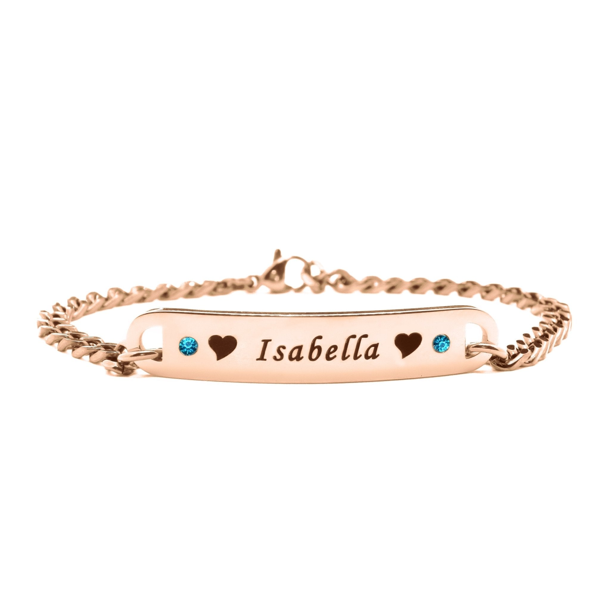 Bracelet with baby name clearance and birthstone