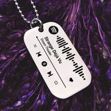 Personalised Music Tag Keyring - Music Tags by Belle Fever