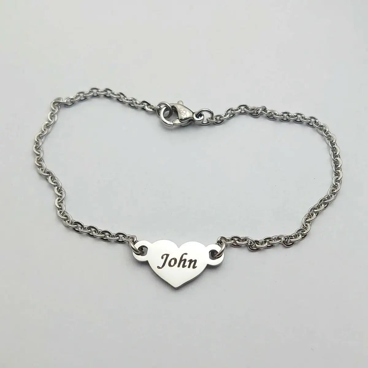 Precious Heart Name Bracelet - Bangles & Bracelets by Belle Fever