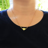 Precious Heart Name Necklace - Name Necklaces by Belle Fever