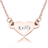 Precious Heart Name Necklace - Name Necklaces by Belle Fever