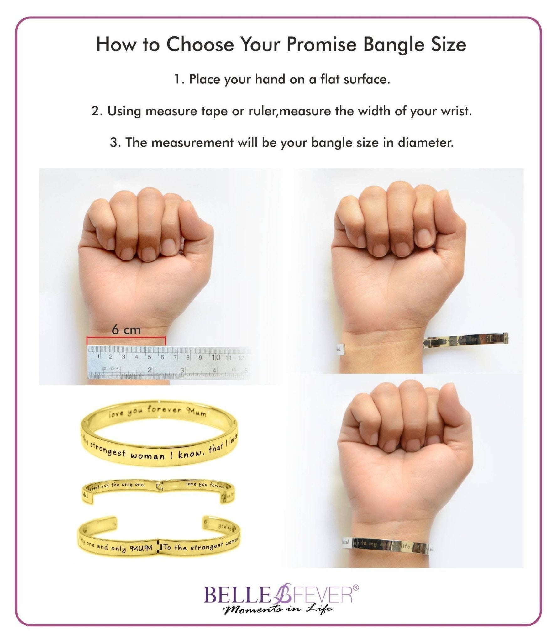 Promise Bangle - Bangles & Bracelets by Belle Fever