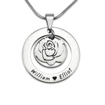 Rose Family Necklace - Mothers Jewellery by Belle Fever