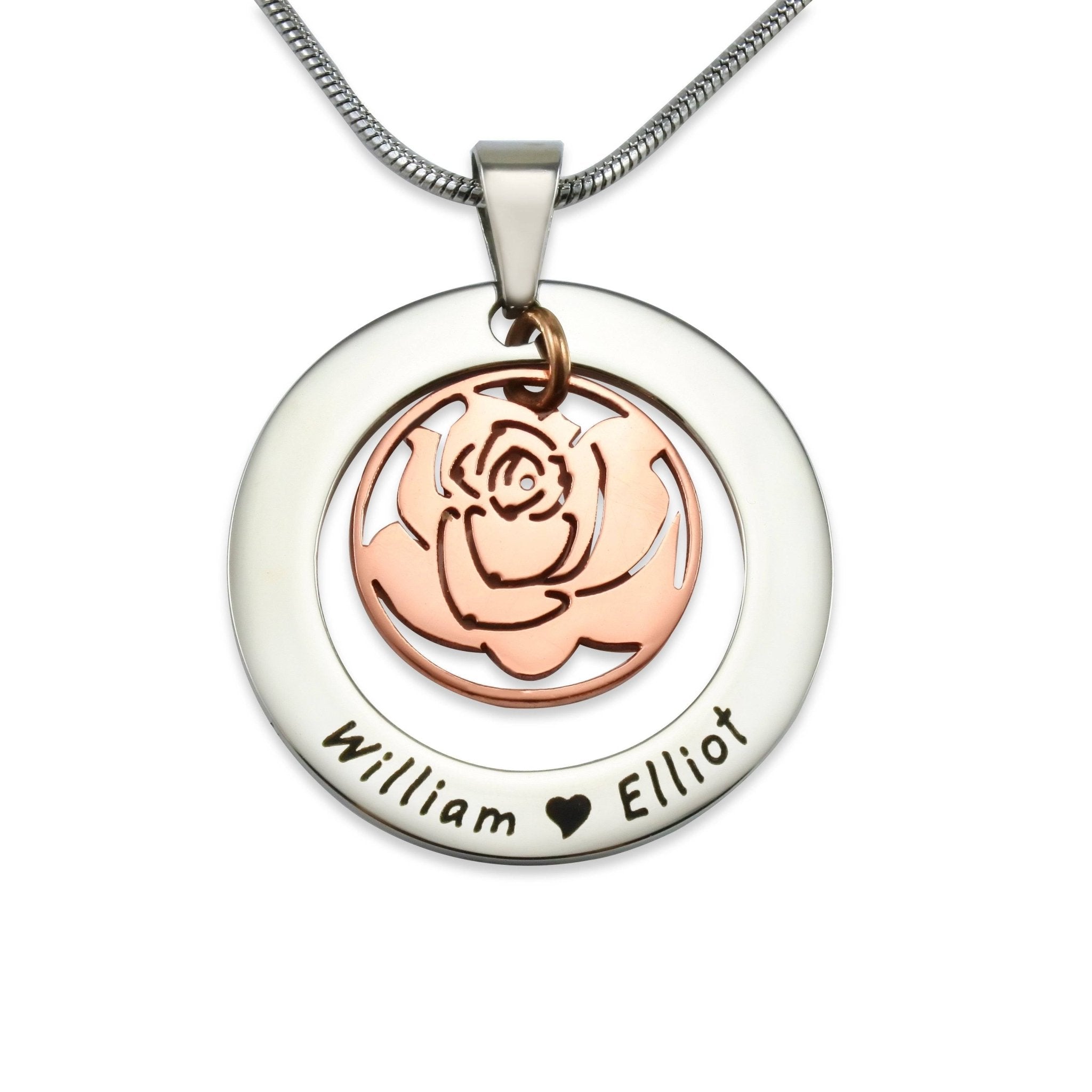 Beauty and the store beast necklace rose gold