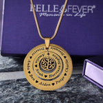 Sparkling Circles of Loved Ones Tree Personalised Necklace - Family Tree Necklaces by Belle Fever